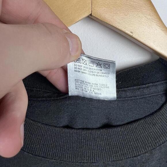 90s Vintage Miamisburg Vikings Basketball T-Shirt  Size L Made in USA 1996 - Picture 6 of 6